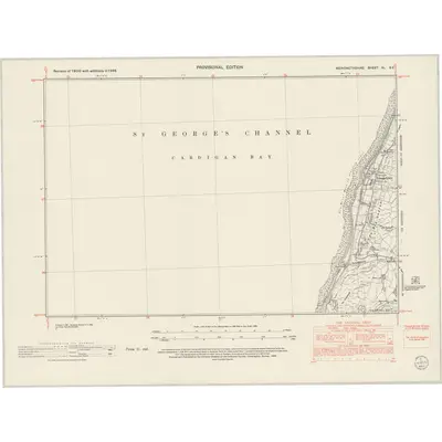 1948 Map of Merionethshire XL.SE, 1953 Print