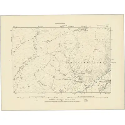 1887 Map of Merionethshire XLI.NE