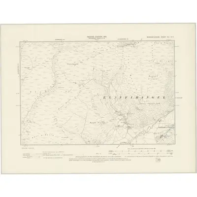 1900 Map of Merionethshire XLI.NE, 1901 Print