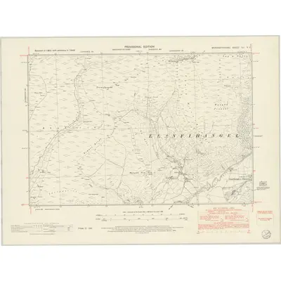 1949 Map of Merionethshire XLI.NE, 1954 Print