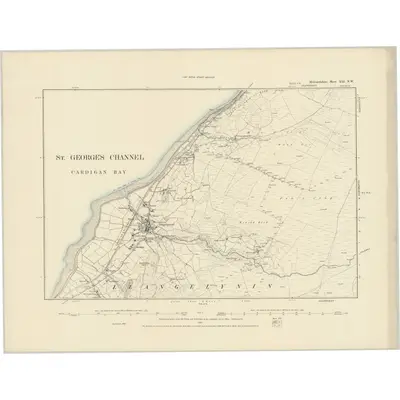 1887 Map of Merionethshire XLI.NW