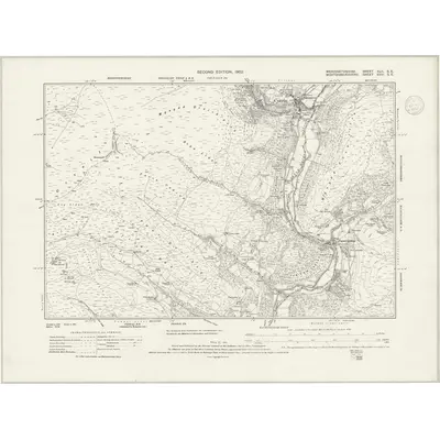 1900 Map of Merionethshire XLII.SE, 1937 Print
