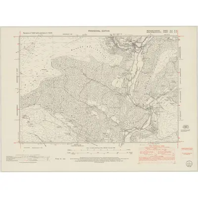 1948 Map of Merionethshire XLII.SE, 1953 Print