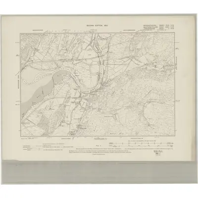 1900 Map of Merionethshire XLIX.NW, 1902 Print