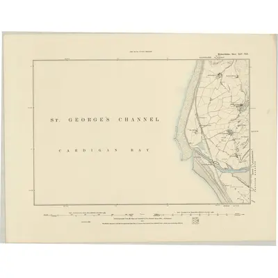 1887 Map of Merionethshire XLV.NE