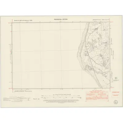 1948 Map of Merionethshire XLV.NE, 1953 Print