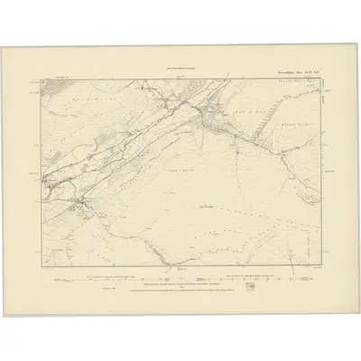 1887 Map of Merionethshire XLVI.NE
