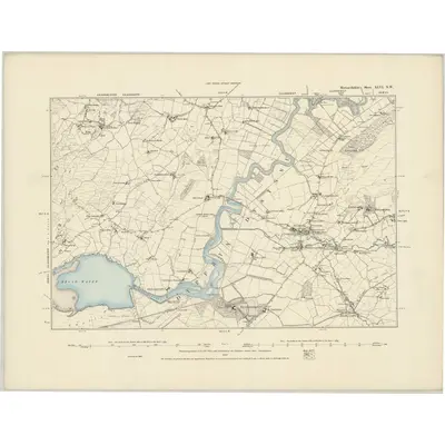 1887 Map of Merionethshire XLVI.NW