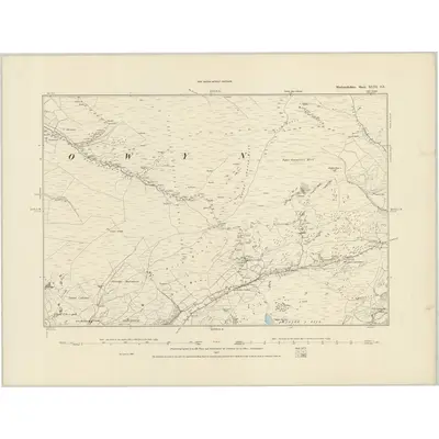 1887 Map of Merionethshire XLVI.SE