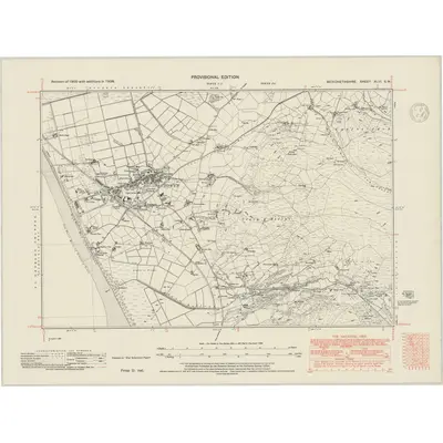 1938 Map of Merionethshire XLVI.SW, 1948 Print
