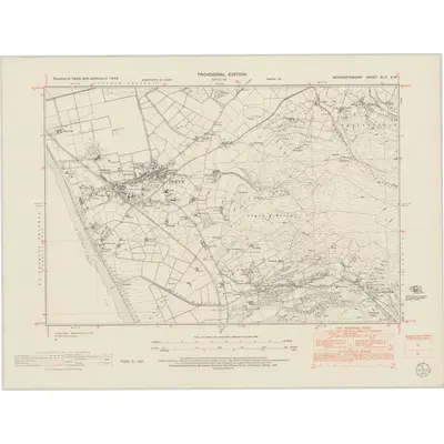 1948 Map of Merionethshire XLVI.SW, 1953 Print
