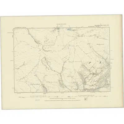 1887 Map of Merionethshire XLVII.NW
