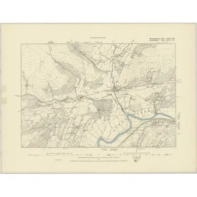 1887 Map of Merionethshire XLVII.SW