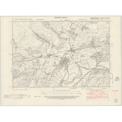 1948 Map of Merionethshire XLVII.SW, 1953 Print