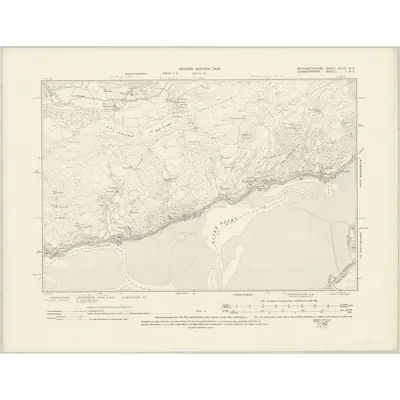1900 Map of Merionethshire XLVIII.NE, 1902 Print