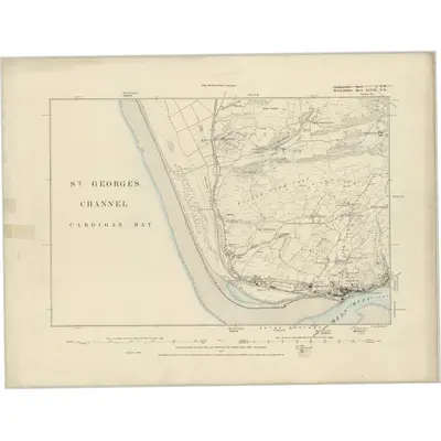 1887 Map of Merionethshire XLVIII.NW