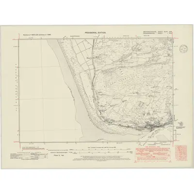 1938 Map of Merionethshire XLVIII.NW, 1948 Print