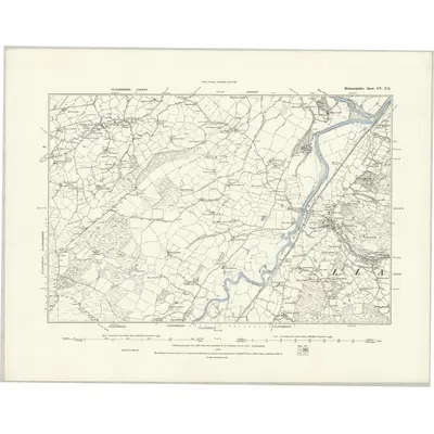 1875 Map of Merionethshire XV.NE, 1888 Print