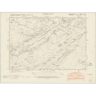 1949 Map of Merionethshire XV.NW, 1953 Print