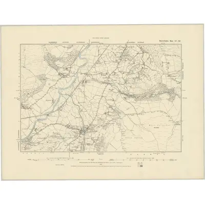 1875 Map of Merionethshire XV.SE, 1887 Print