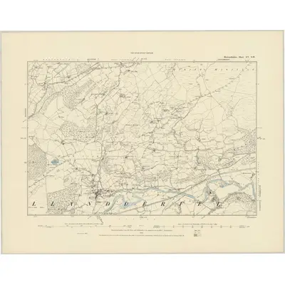 1886 Map of Merionethshire XV.SW