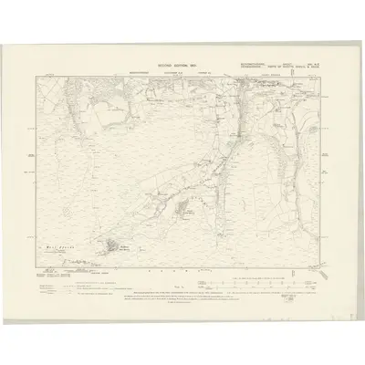 1899 Map of Merionethshire XVI.NE, 1901 Print