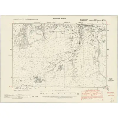 1949 Map of Merionethshire XVI.NE, 1953 Print