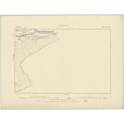 1875 Map of Merionethshire XVII.NW, 1885 Print