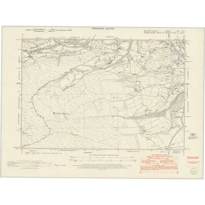 1949 Map of Merionethshire XVII.NW, 1953 Print