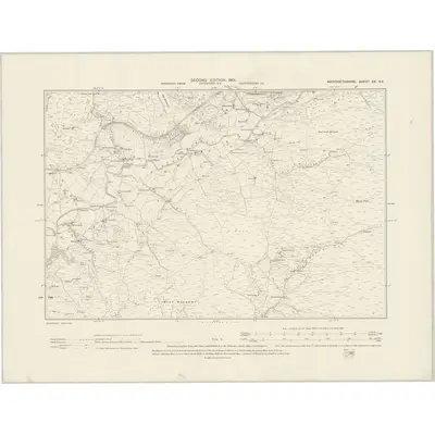 1899 Map of Merionethshire XX.NE, 1901 Print