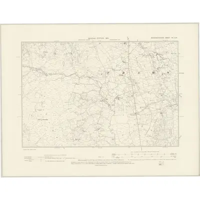 1899 Map of Merionethshire XX.SW, 1901 Print