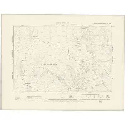1899 Map of Merionethshire XXI.NW, 1901 Print