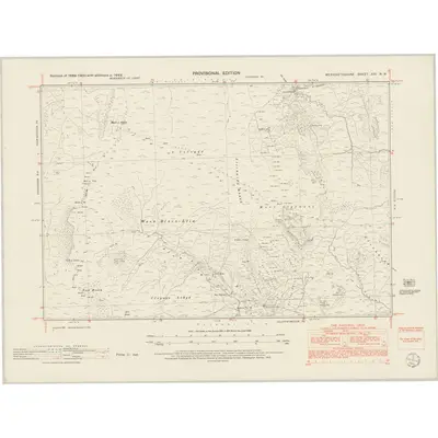 1949 Map of Merionethshire XXI.NW, 1953 Print