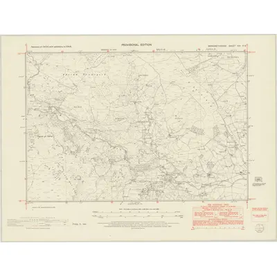 1949 Map of Merionethshire XXI.SE, 1953 Print