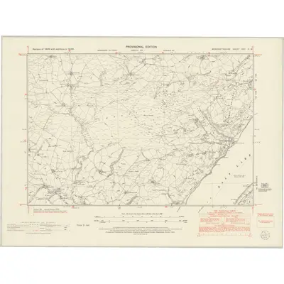 1949 Map of Merionethshire XXII.NW, 1953 Print