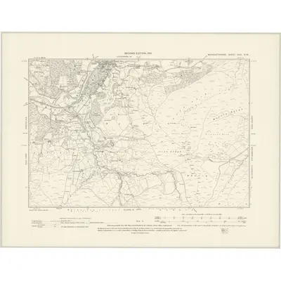 1899 Map of Merionethshire XXIII.NW, 1901 Print