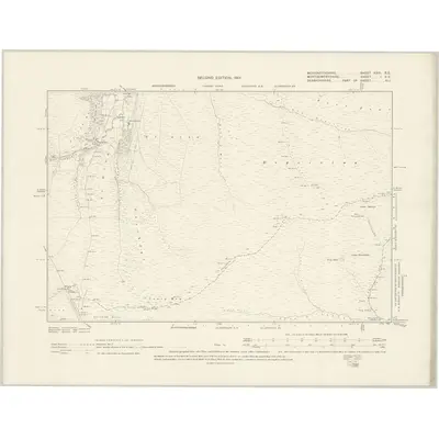 1900 Map of Merionethshire XXIII.SE, 1901 Print