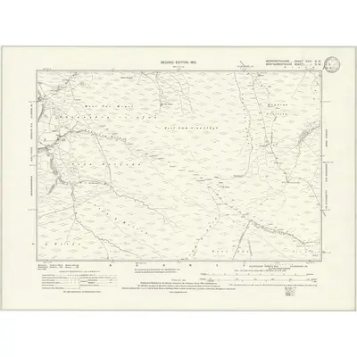 1899 Map of Merionethshire XXIII.SW, 1933 Print