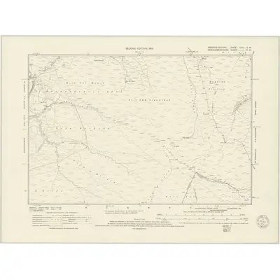1899 Map of Merionethshire XXIII.SW, 1951 Print