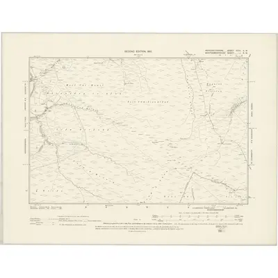 1900 Map of Merionethshire XXIII.SW, 1901 Print
