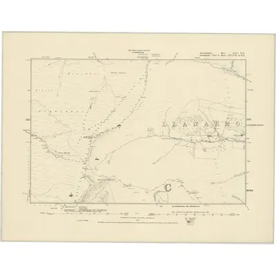 1875 Map of Merionethshire XXIV.NW, 1887 Print