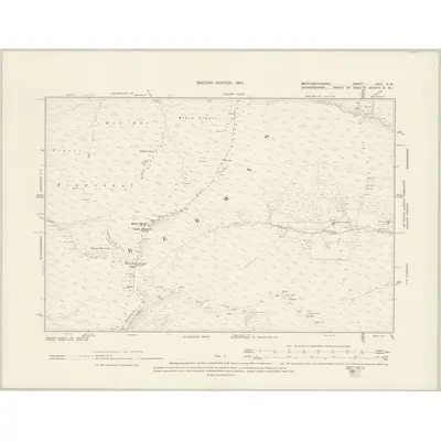 1900 Map of Merionethshire XXIV.NW, 1902 Print