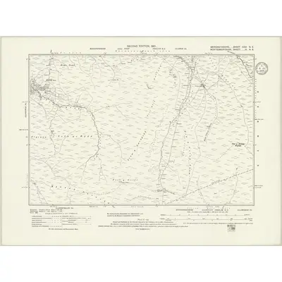 1899 Map of Merionethshire XXIX.NE, 1935 Print
