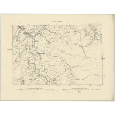 1887 Map of Merionethshire XXIX.NW