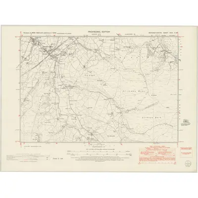 1949 Map of Merionethshire XXIX.NW, 1953 Print