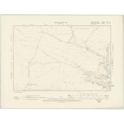 1900 Map of Merionethshire XXIX.SE, 1901 Print