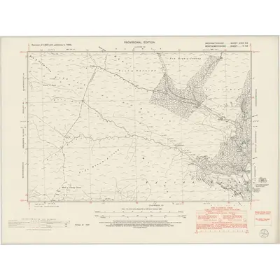 1949 Map of Merionethshire XXIX.SE, 1953 Print