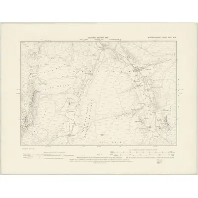 1900 Map of Merionethshire XXIX.SW, 1901 Print