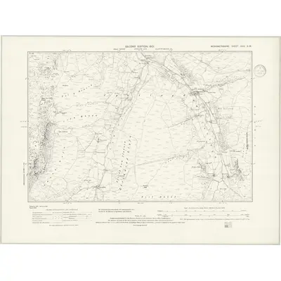 1900 Map of Merionethshire XXIX.SW, 1939 Print