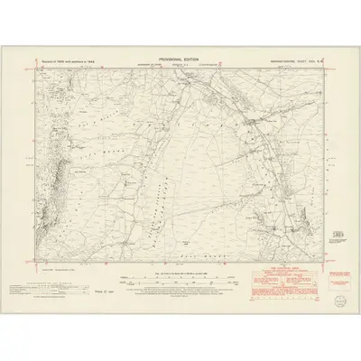1949 Map of Merionethshire XXIX.SW, 1953 Print